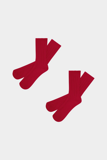 FUB sokkar Pointelle Socks Red