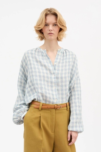 SKALL skyrta Cilla shirt Purple/blue check