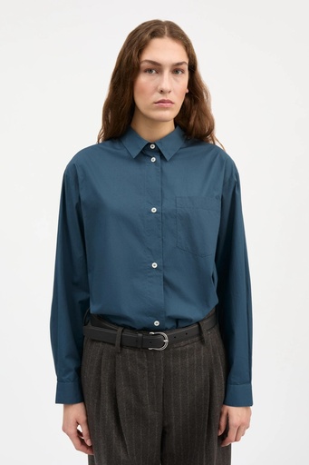 SKALL skyrta Edgar shirt Midnight blue