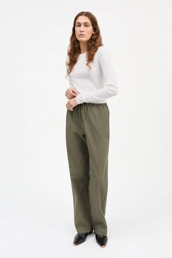 SKALL buxur Addie pants Green/white
