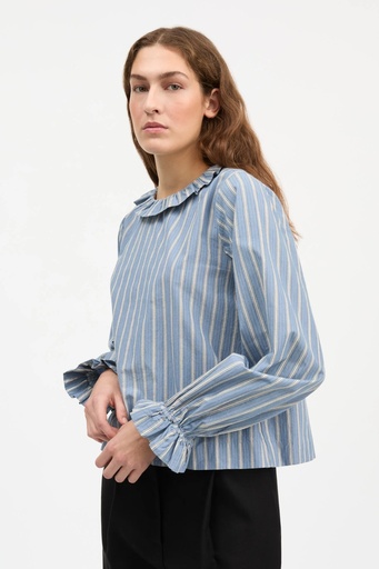 SKALL skyrta Cornflower blouse Blue/black/white