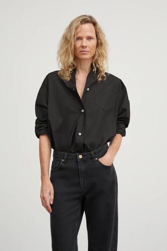 SKALL skyrta Edgar shirt Black