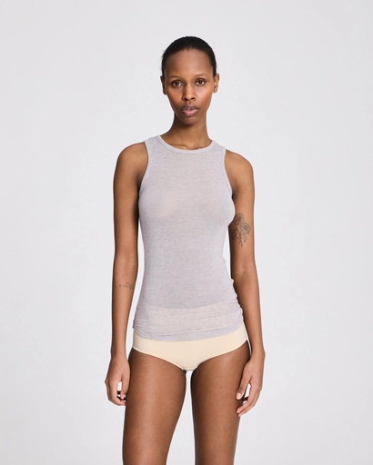 GAI+LISVA Toppur Alberte S'less Wool Top Light grey melange
