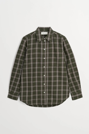 SKALL skyrta Nico shirt Green/white check