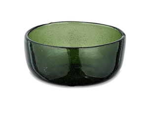 [NKU-202014] Nkuku - Riya Glass Bowl - Medium - Dark Emerald