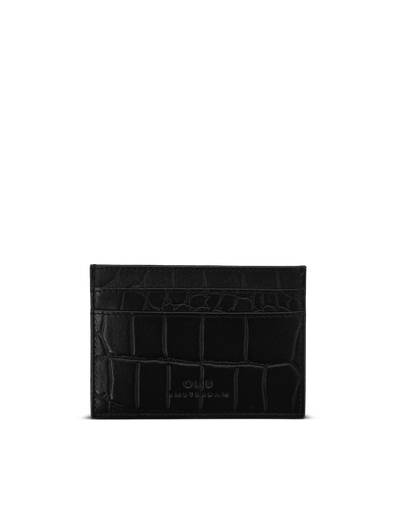 [OMY-2120160] O MY BAG - Mark's Cardcase - Black Classic Croco