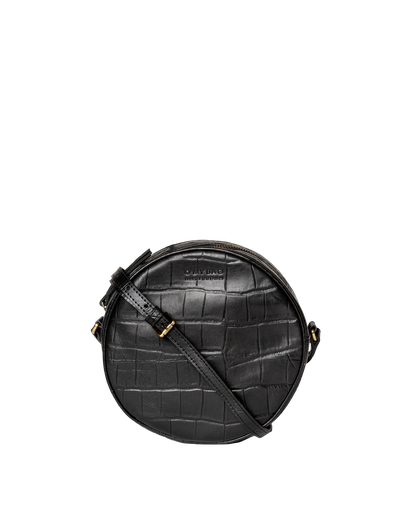 O MY BAG  Luna Bag Black Croco Leather
