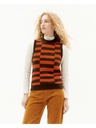 Thinking Mu Tipsy Brown Mut Knitted Vest