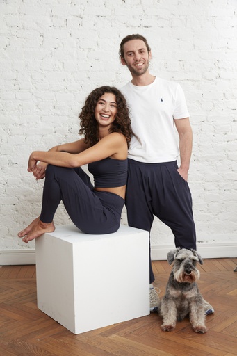Lando Unisex Harem Pants Navy