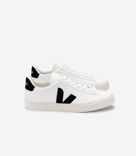 VEJA - skór CAMPO CHROMEFREE - EXTRA WHITE BLACK