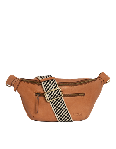 O MY BAG Drew Bum Bag Wild Oak Soft Grain Leather