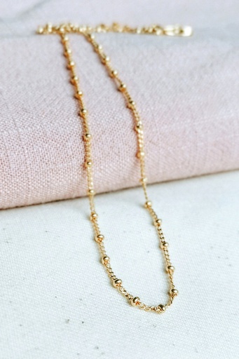 Taj Amsterdam Hálsmen Agna 40 cm Gold pleated