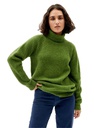 Thinking Mu Peysa Parrot Green Matilda Knitted Sweater