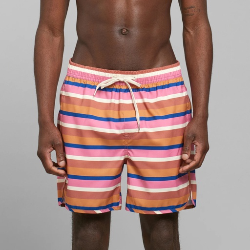 Dedicated Sundskýla Swim Shorts Sandhamn Irregular Stripe Multi Color