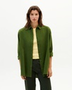 THINKING MU Skyrta Garden green hemp Gia oversize blouse