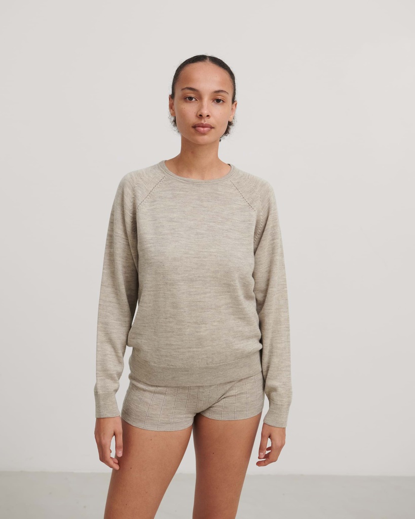 FUB peysa Thin sweater 11523 Beige melange