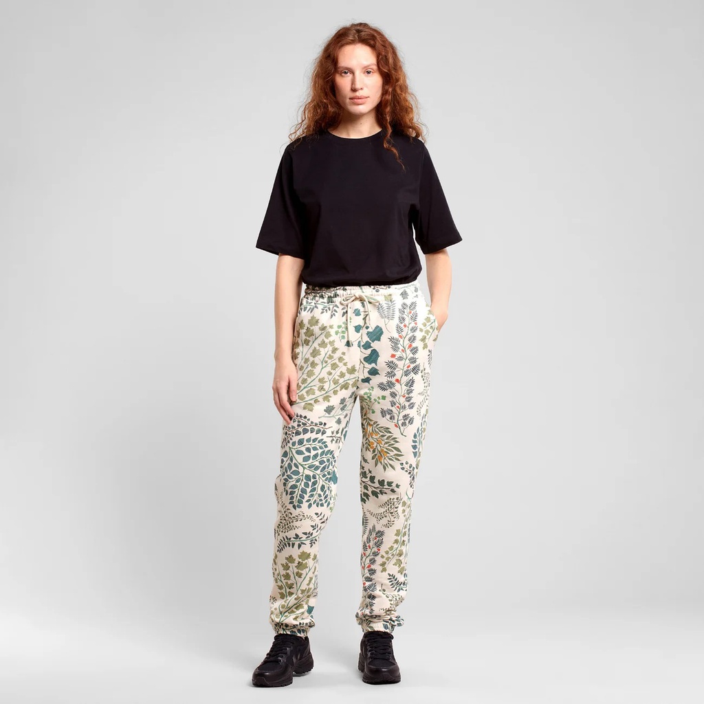 Dedicated Buxur Sweatpants Tensta Botanical Quilt Oat White