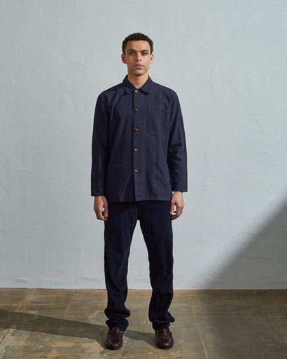 Uskees skyrta Buttoned overshirt Midnight blue