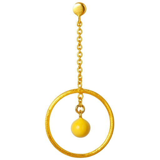 Lulu lokkar Topping Short Loop Ball Yellow