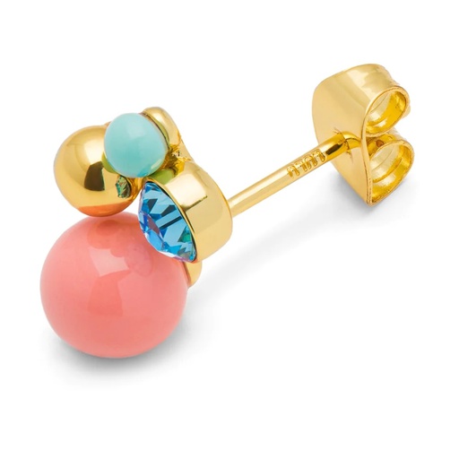 Lulu lokkar Bouquet Burnt Coral gold plated Gold plated