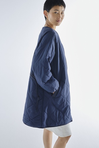 Embassy of Bricks and Logs jakki Siena Quilted Coaté Faded navy