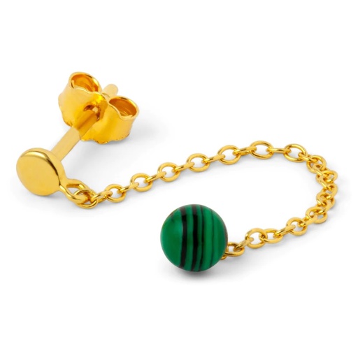 Lulu lokkar Natural Stone Chain 1 pcs Green