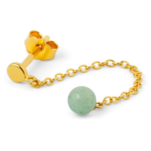 Lulu lokkar Natural Stone Chain 1 pcsLight Green