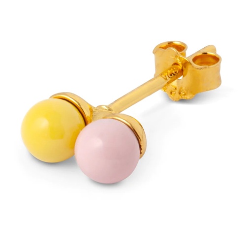 Lulu lokkar Double Color Ball 1 pcsLight Pink/Yellow