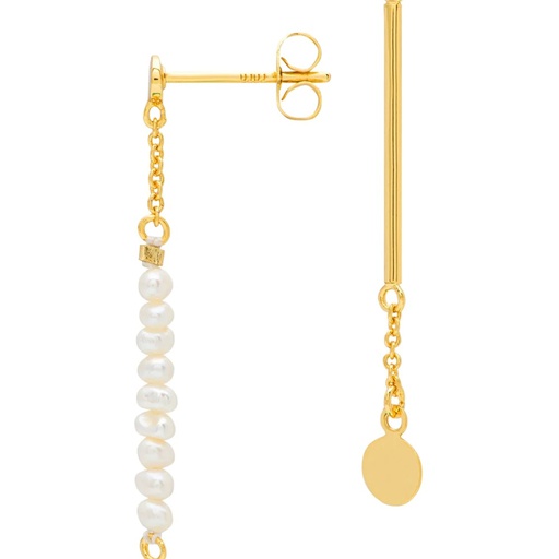 Lulu lokkar Pearls & Pin 1 pcsGold plated