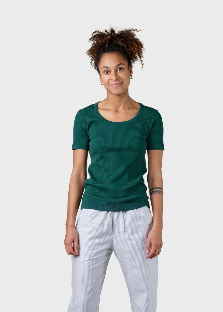 KLITMÖLLER toppur Rib tee Olive