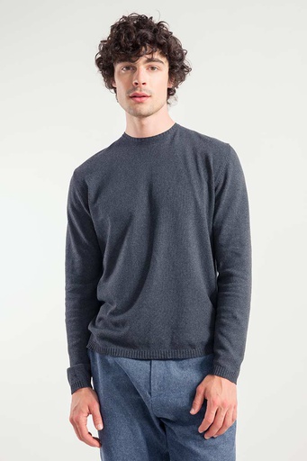 RIFÓ peysa Men's Recycled Cotton Sweater Edoardo Grey