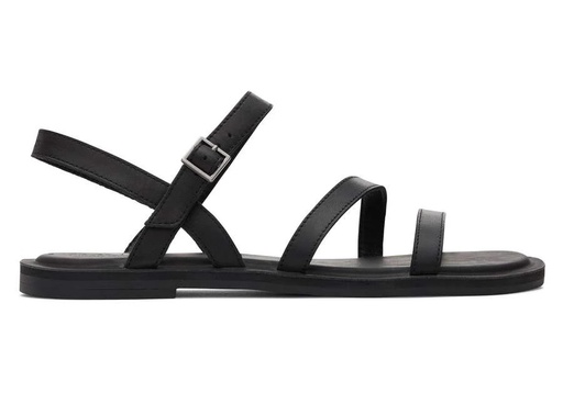 TOMS skór - Kira Black Leather Sandal