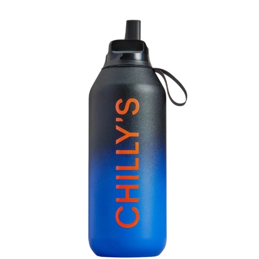 [CHI-210510] Chilly's S2 Sport Flip Blue/Black Ombre 500ml