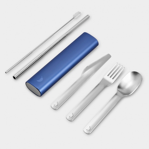 [CHI-109213] Chilly's - Cutlery Set Whale Blue