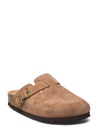 Scholl sandalar Fae suede dark taupe mules