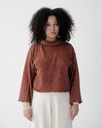 Baserange Peysa Seira Turtleneck Rust Melange