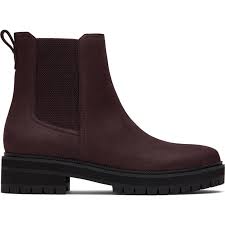 TOMS skór - Bennet ankle boots Nubuck Blackberry