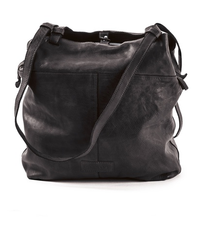 Harold's Leðurtaska Shopper Twin upend  0293404 Black