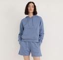Organic Basics stuttbuxur Weekend Longline Misty blue
