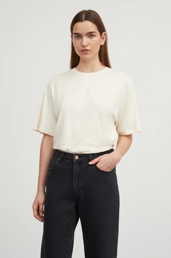 SKALL bolur Andy oversized tee Light cream