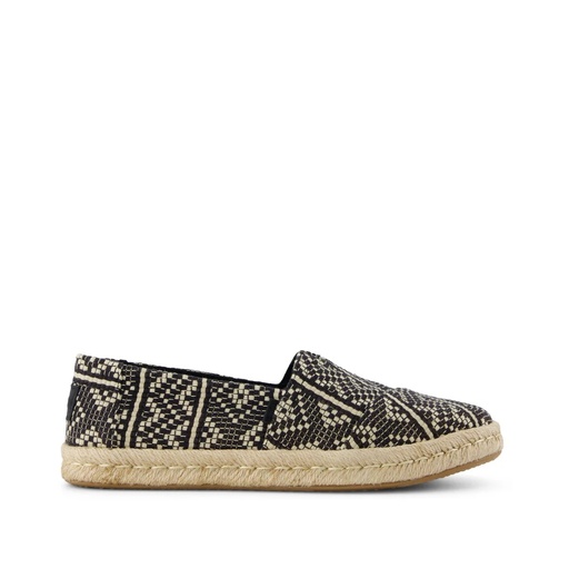 TOMS skór - Women Rope Sole Black Diamond Woven
