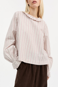 SKALL skyrta Cornflower blouse Raspberry/cream