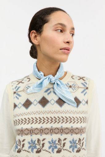 SKALL  klútur Classic scarf Sky blue 55x55