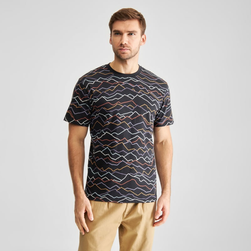 Dedicated bolur Stockholm Line Mountains AOP Black