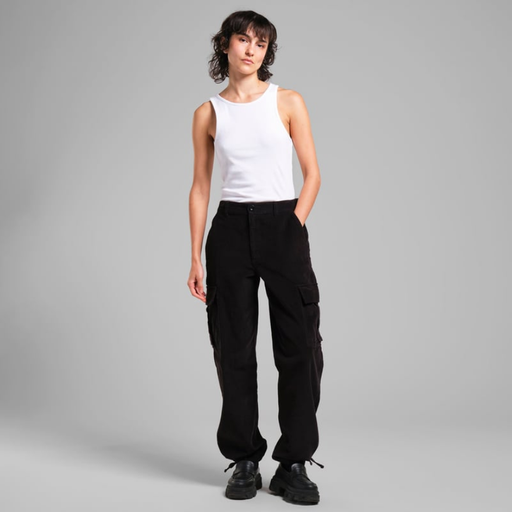 Dedicated buxur Cargo Pants Bagarmossen Corduroy Black
